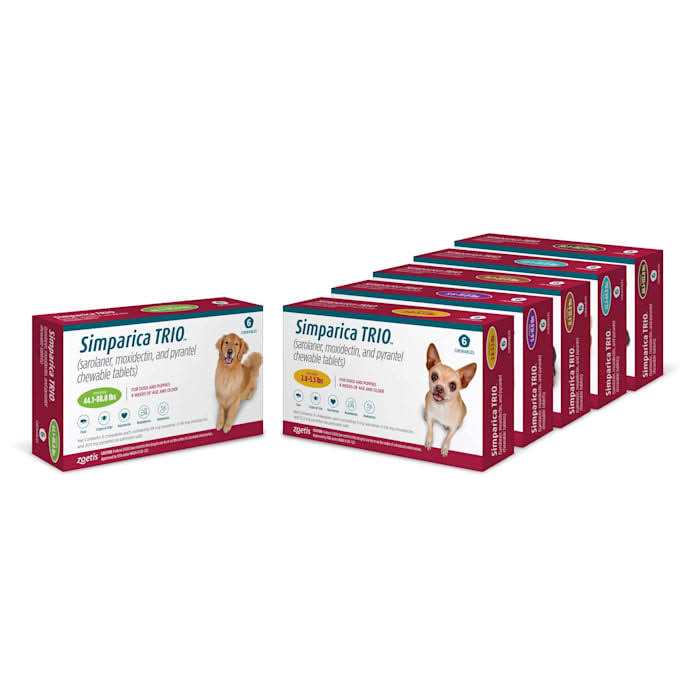 Alternative view of Simparica Trio Dogs