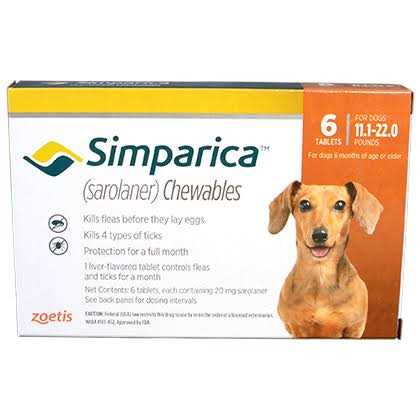 Alternative view of Simparica Chewable Tablets for Dogs