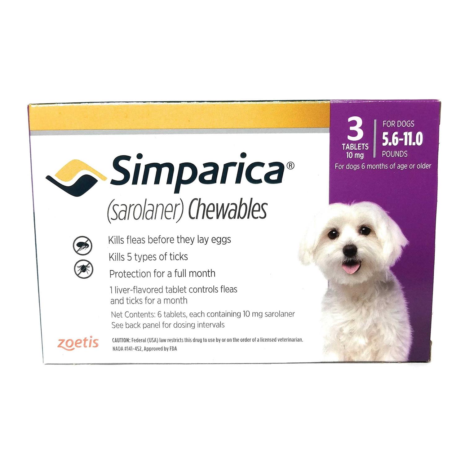 Alternative view of Simparica Chewable Tablets for Dogs