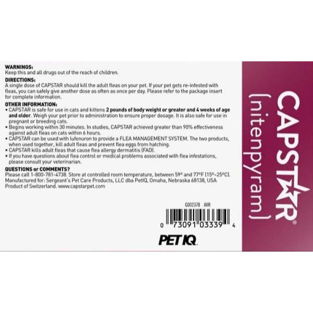 Alternative view of Capstar for Cats