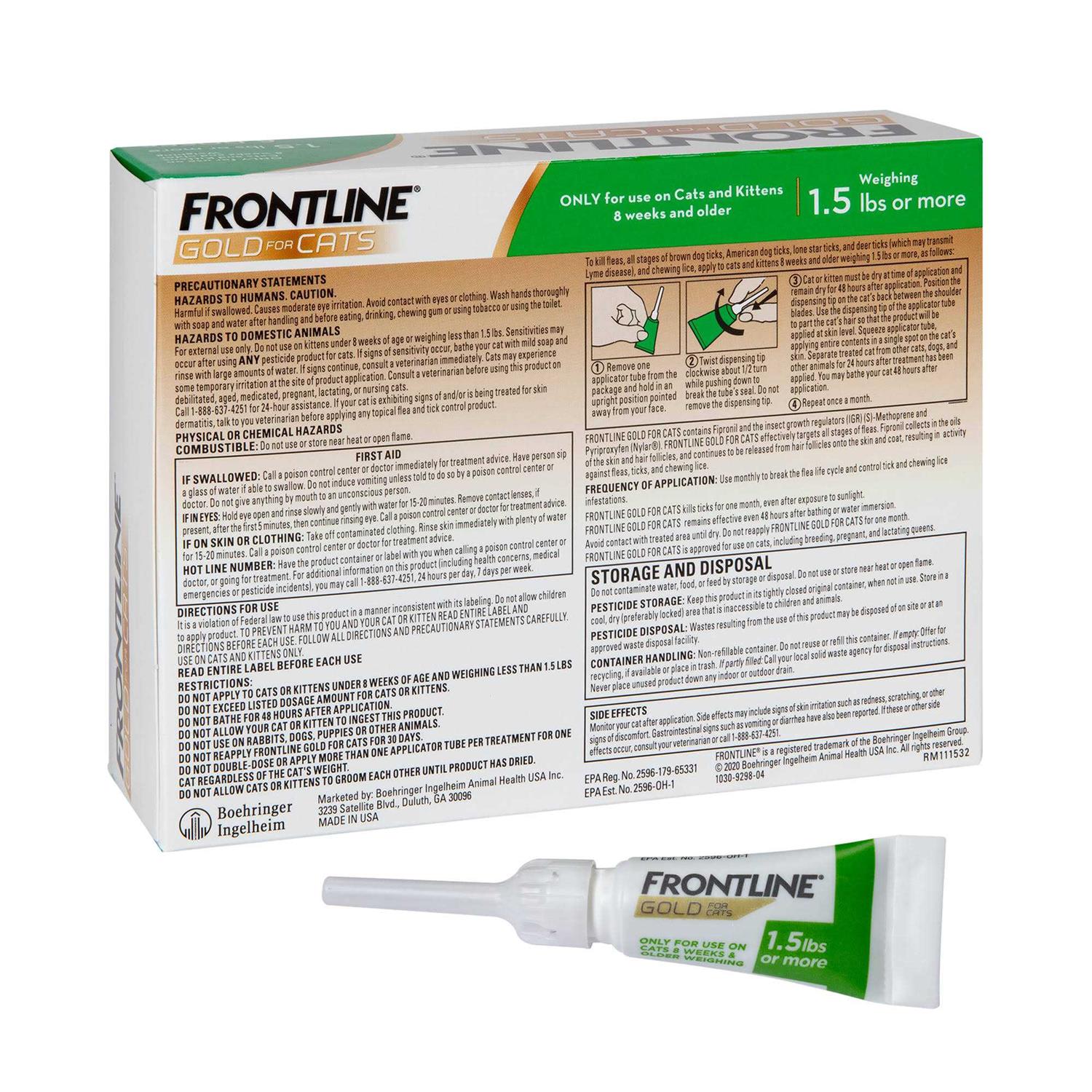 Alternative view of Frontline Gold for Cats