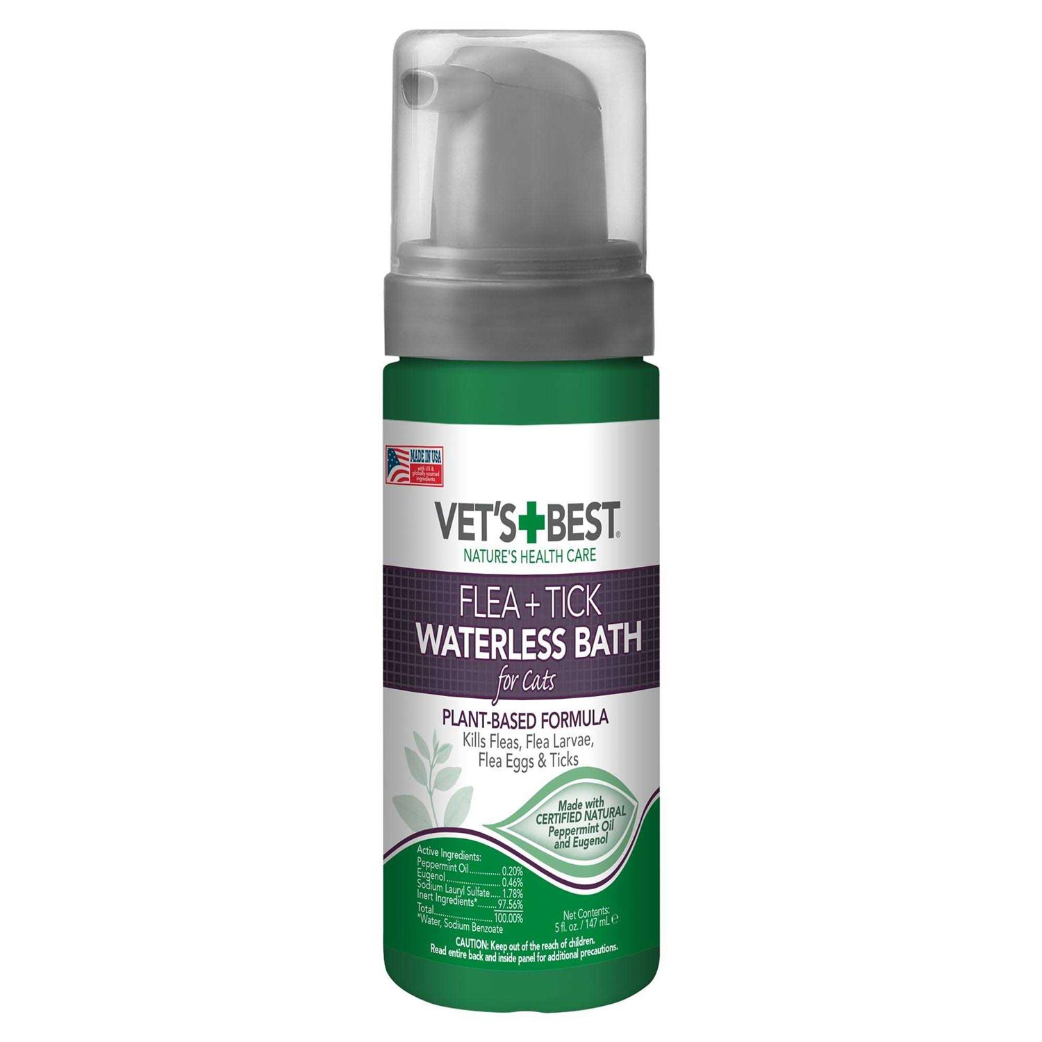 Vet's Best Flea & Tick Waterless Bath for Cats