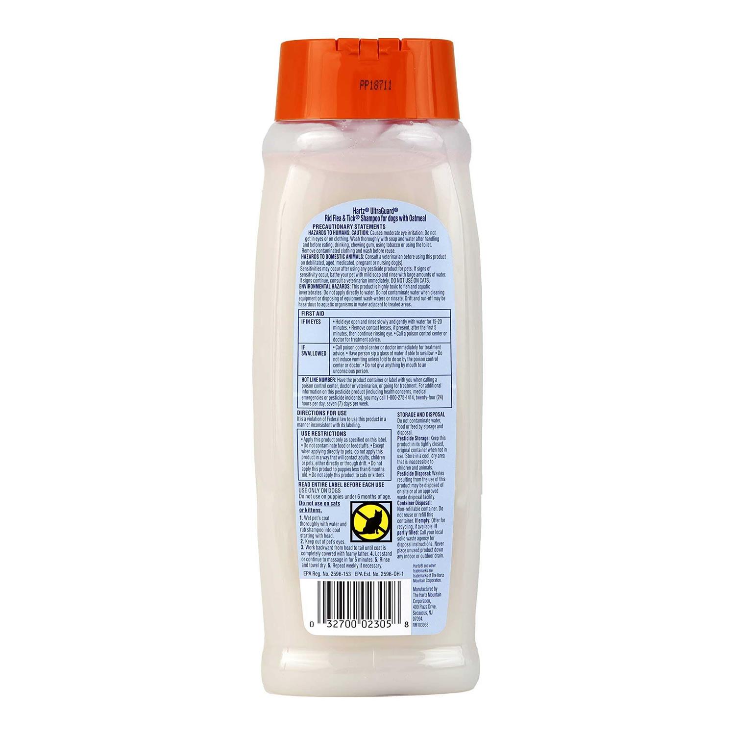 Alternative view of Hartz UltraGuard Rid Flea & Tick Oatmeal Shampoo