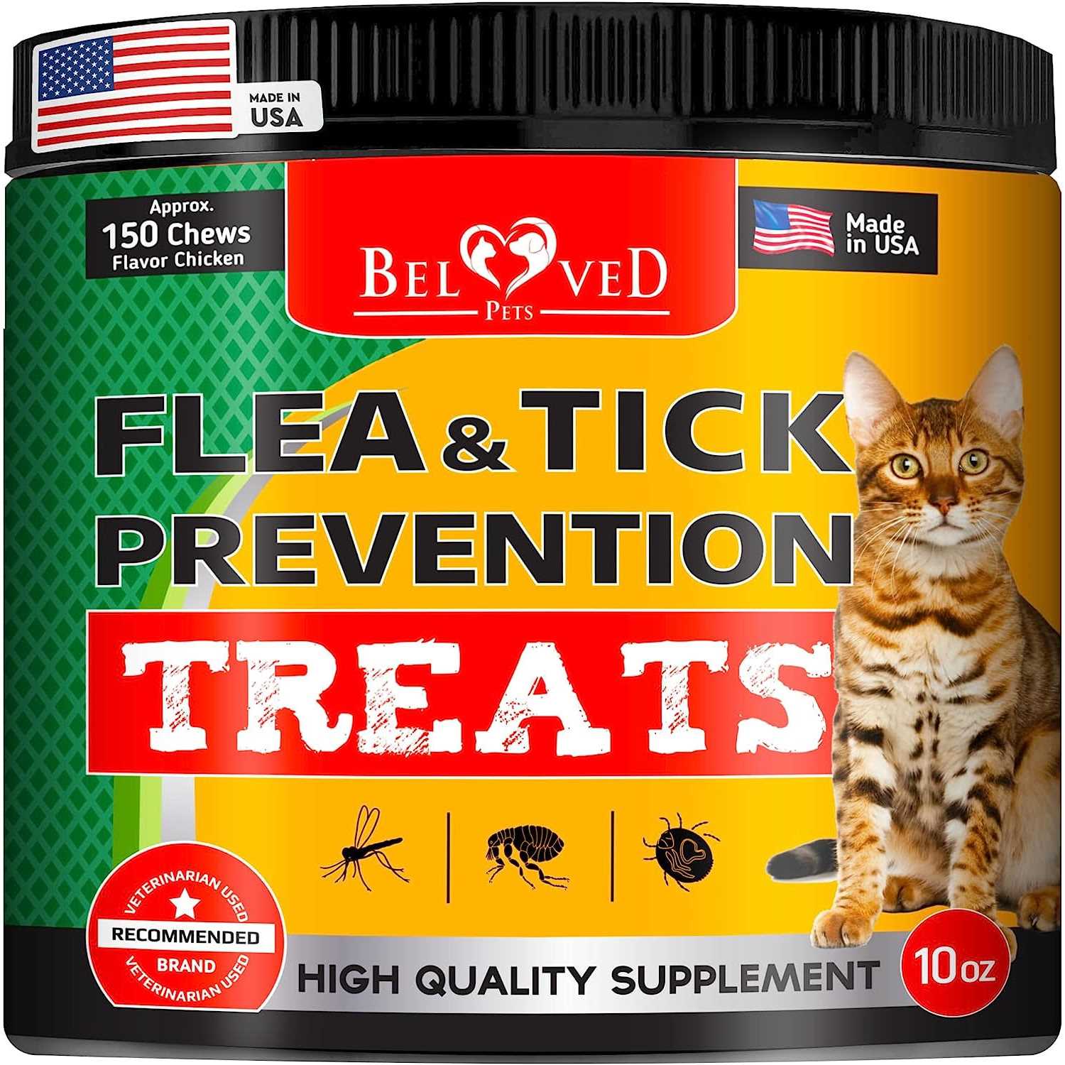Beloved Pets Flea and Tick Prevention Treats for Cats
