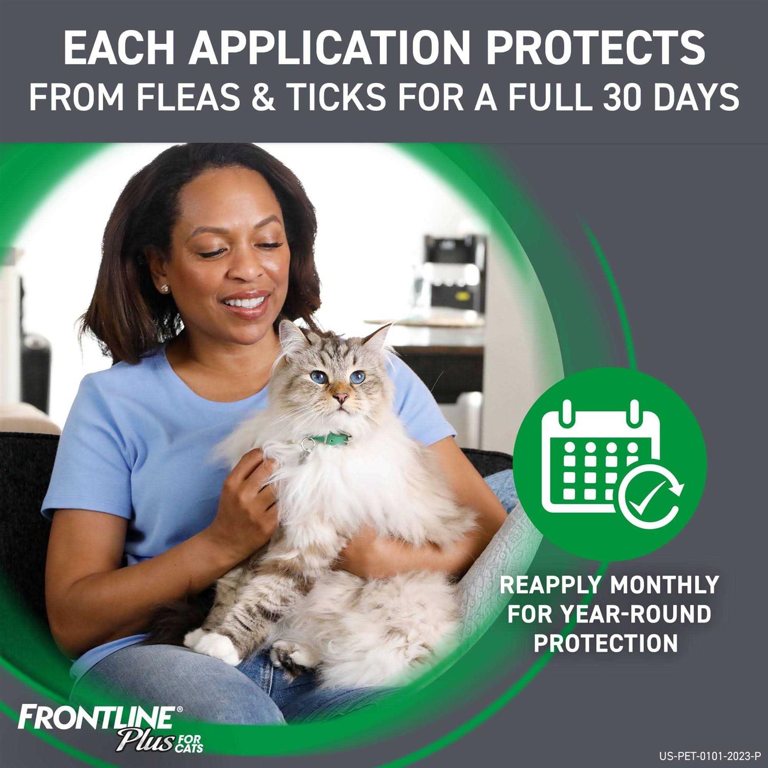 Alternative view of Frontline Plus Flea & Tick for Cats