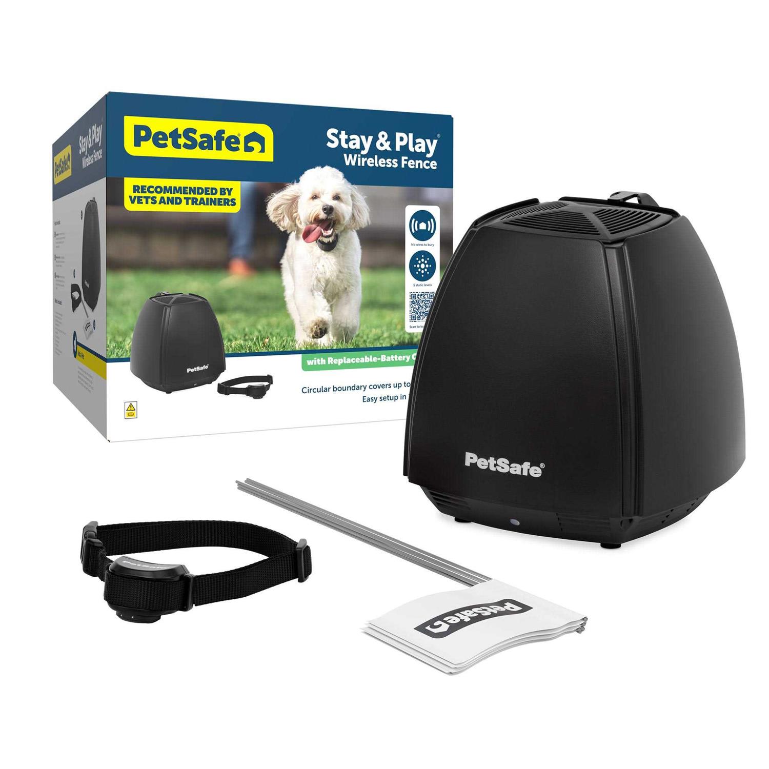 PetSafe Stay and Play Wireless Fence with Replaceable Battery Collar