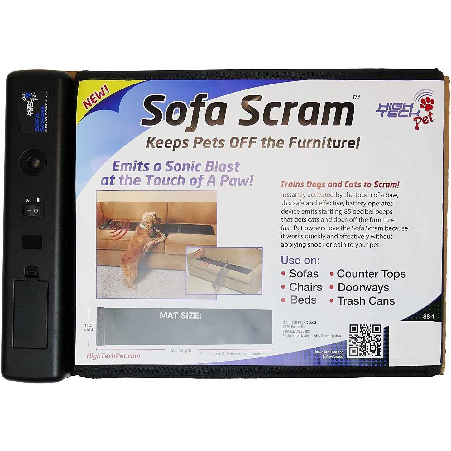 Alternative view of High Tech Pet Sofa Scram Dog Cat Repellent