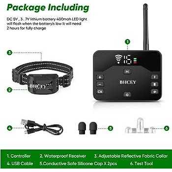 Alternative view of BHCEY Wireless Dog Fence 2023 Electric Fence for 2 Dogs Shocks Training collar Remote 2-in-1Wireless Pet containment System with Adjus