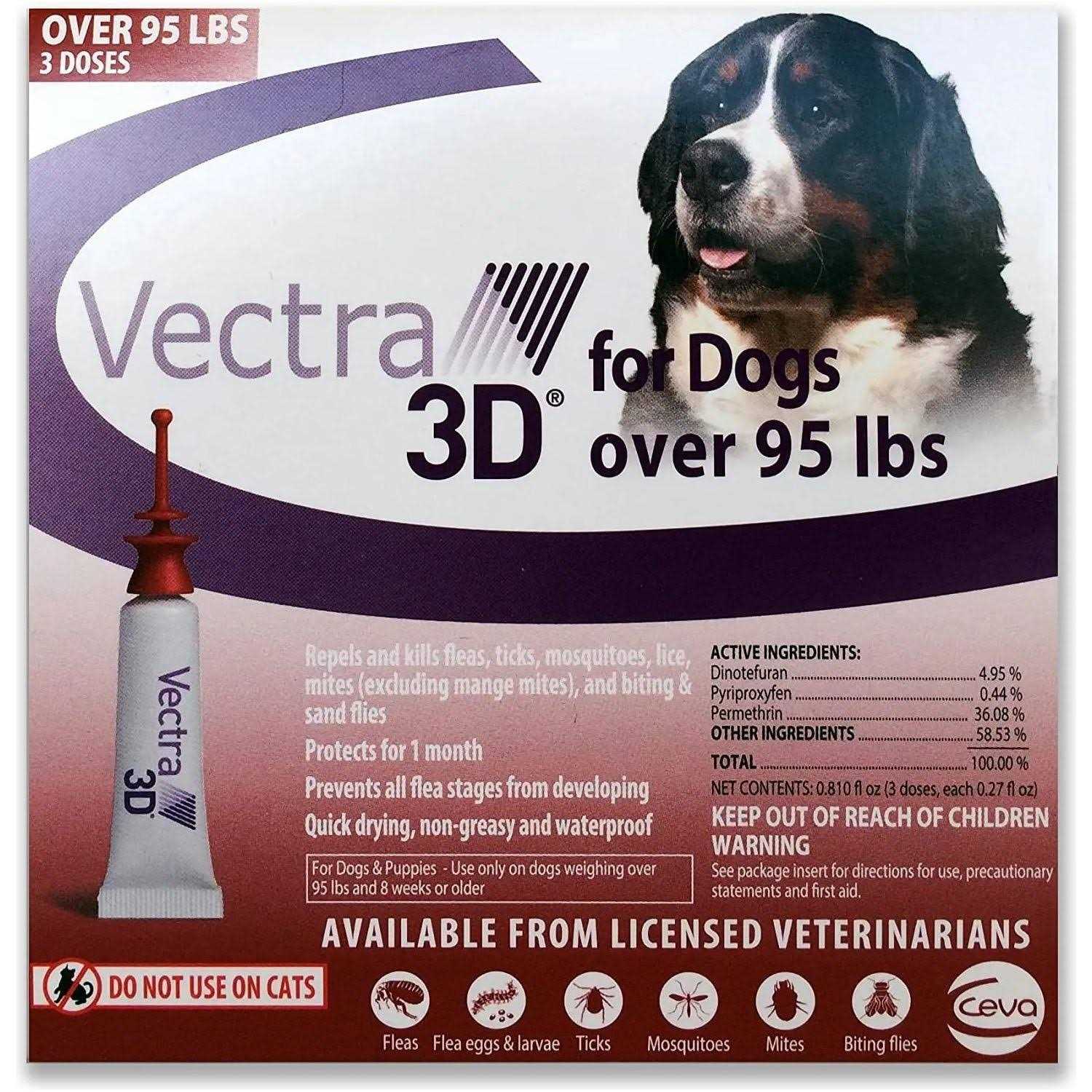 Alternative view of Vectra 3D Over 95 lbs 6 Pk for Dogs