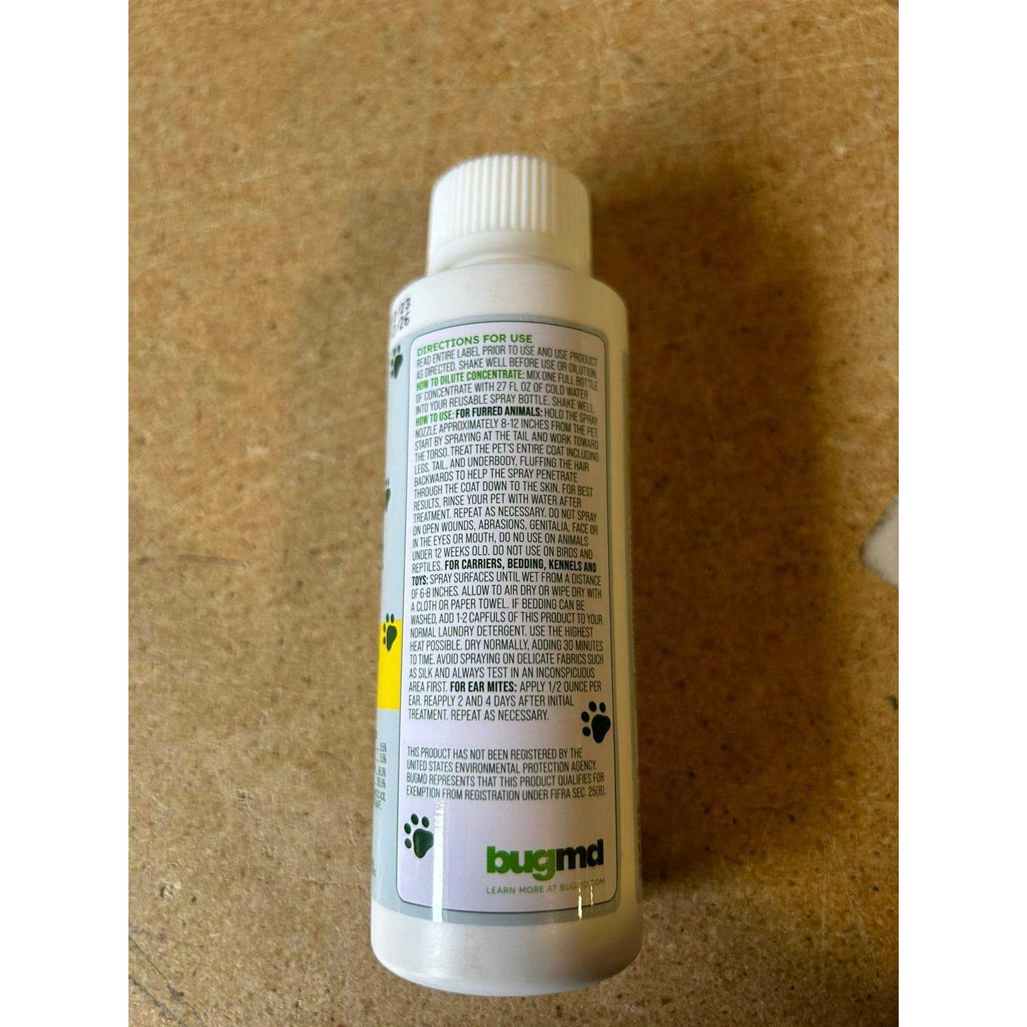 Alternative view of BugMD Flea and Tick Concentrate Essential Oil-Powered Formula, Controls Fleas, Ticks, Mites in Dogs, Cats, and Other Furred Animals