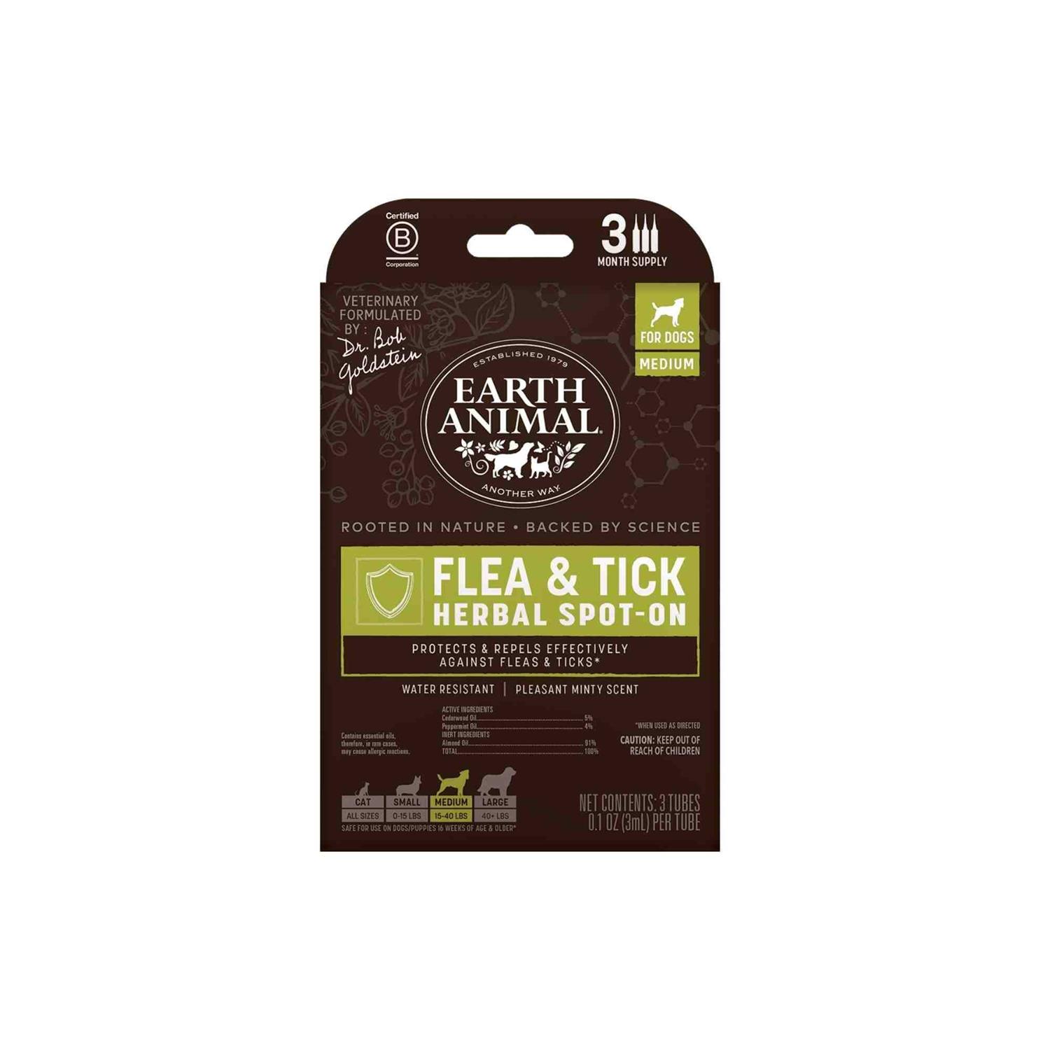 Alternative view of Earth Animal Flea & Tick Spot on Dogs