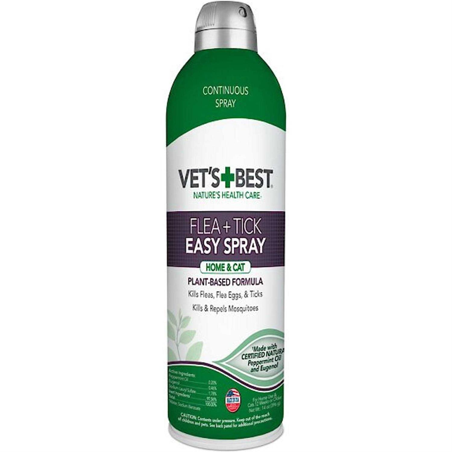 Vet's Best Flea & Tick Easy Spray for Home & Cat