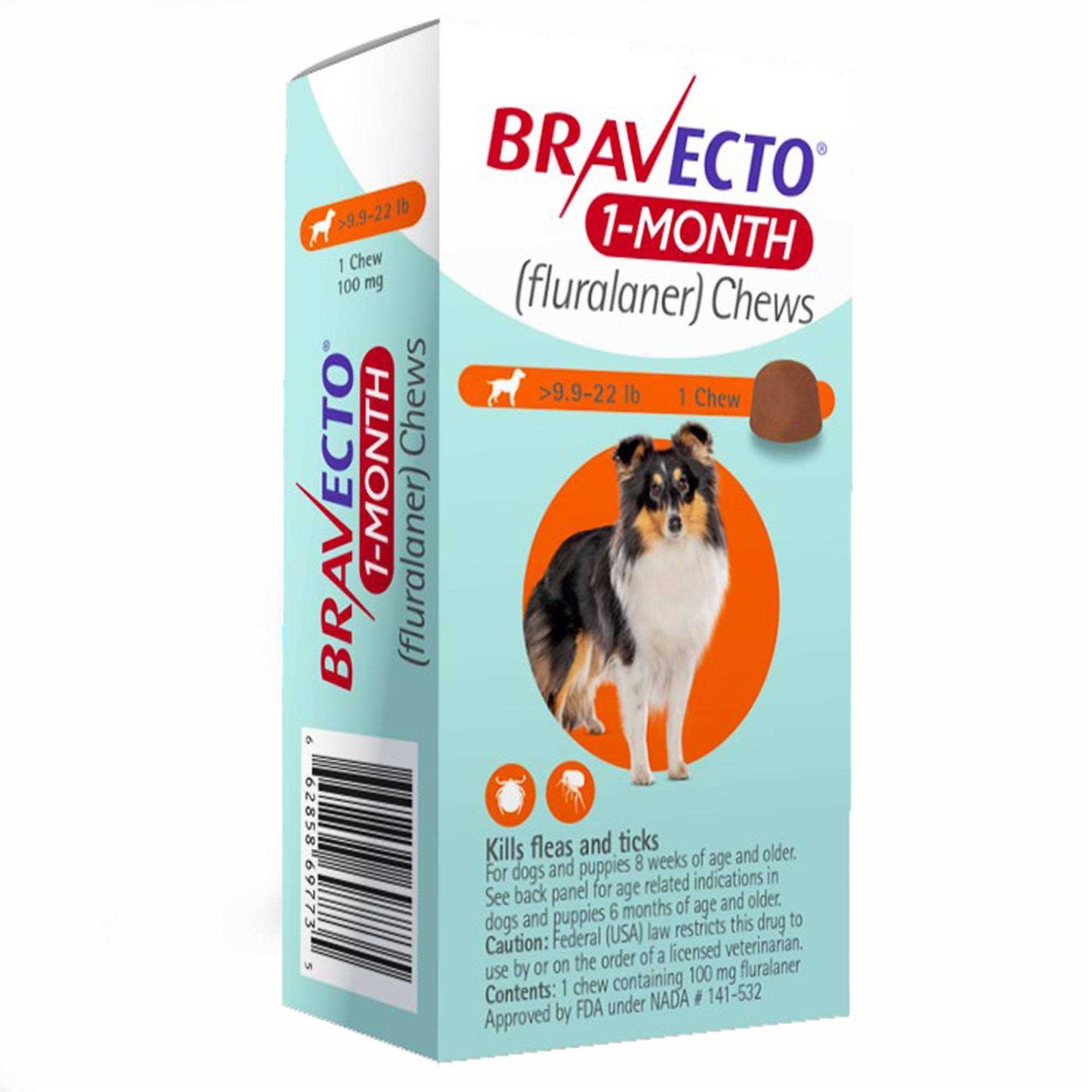Alternative view of Bravecto 1-Month Chews for Dogs 9.9