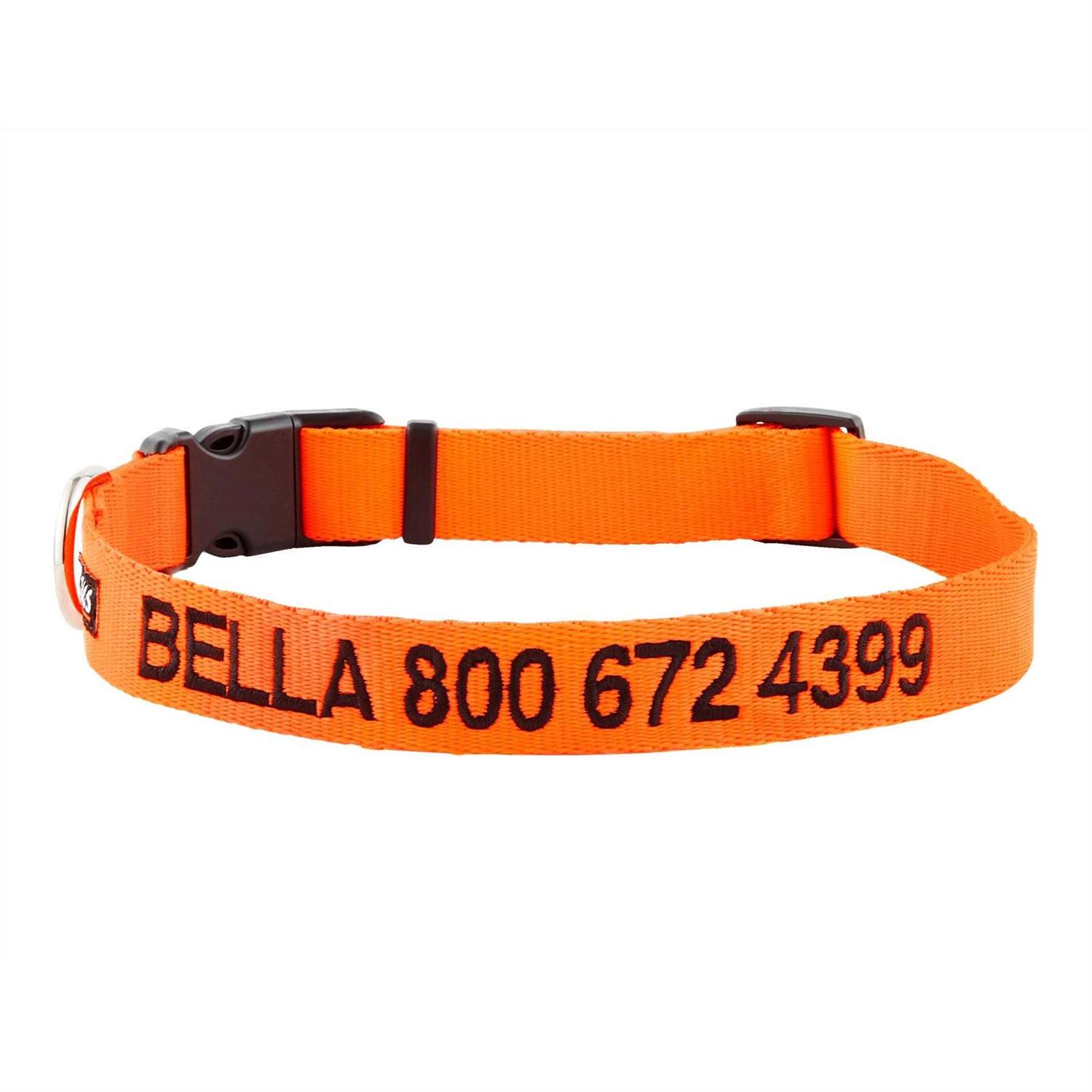 GoTags Nylon Personalized Dog Collar