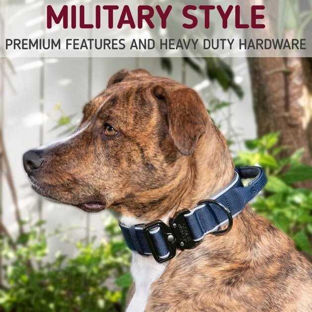 Alternative view of Leashboss Tactical Dog Collar Dog Collar with Handle Heavy-Duty Adjustable Military K9 Collar with Quick Release Buckle and Handle