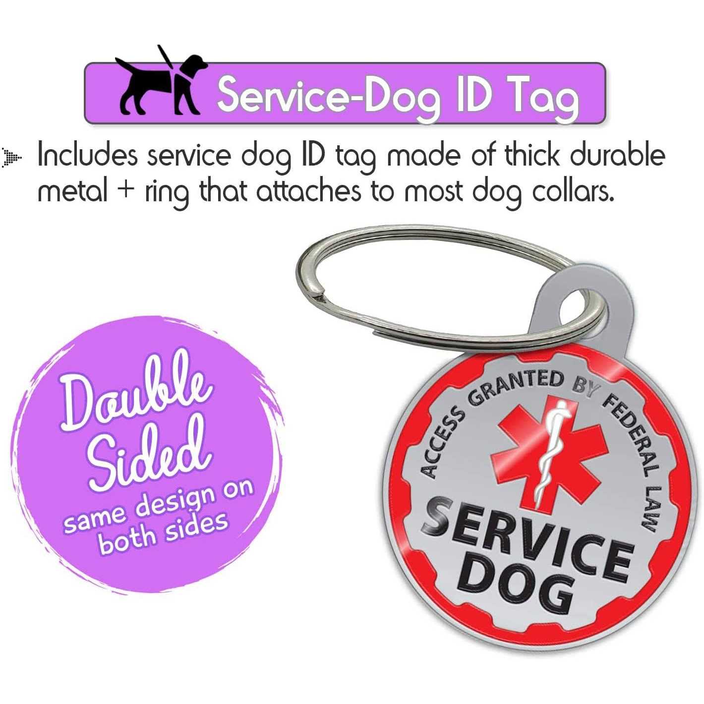 Alternative view of Pelto Service Dog Vest + ID Tag + 50 ADA Information Cards Service Dog Harness w patch in Sizes X Small to XX Large