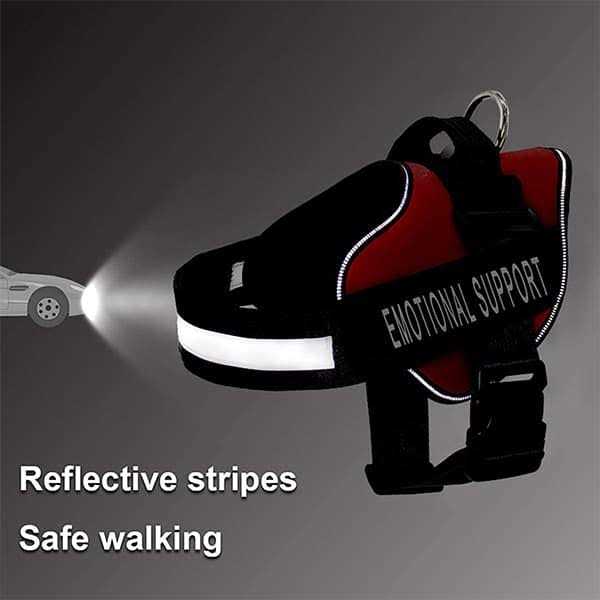 Alternative view of Industrial Puppy Emotional Support Dog Vest Harness with Reflective Straps