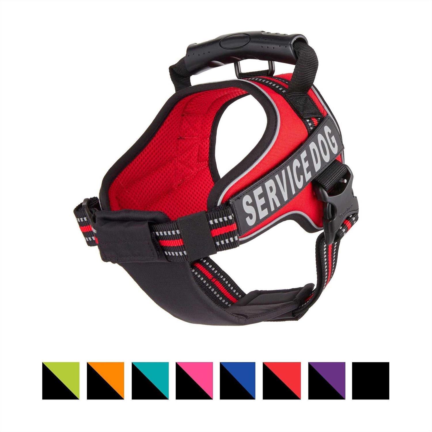 Chai's Choice Premium Service Dog Vest Service Dog Harness with Reflective Service Dog Patches and Sturdy Handle Dogs