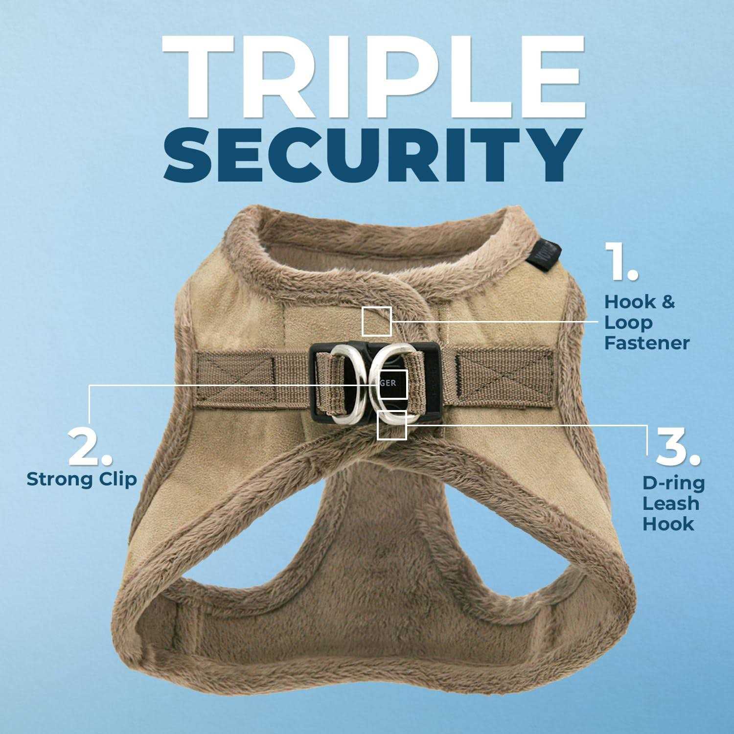 Alternative view of Voyager Step-In Plush Dog Harness Soft Plush, Step In Vest Harness for Small and Medium Dogs by Best Pet Supplies