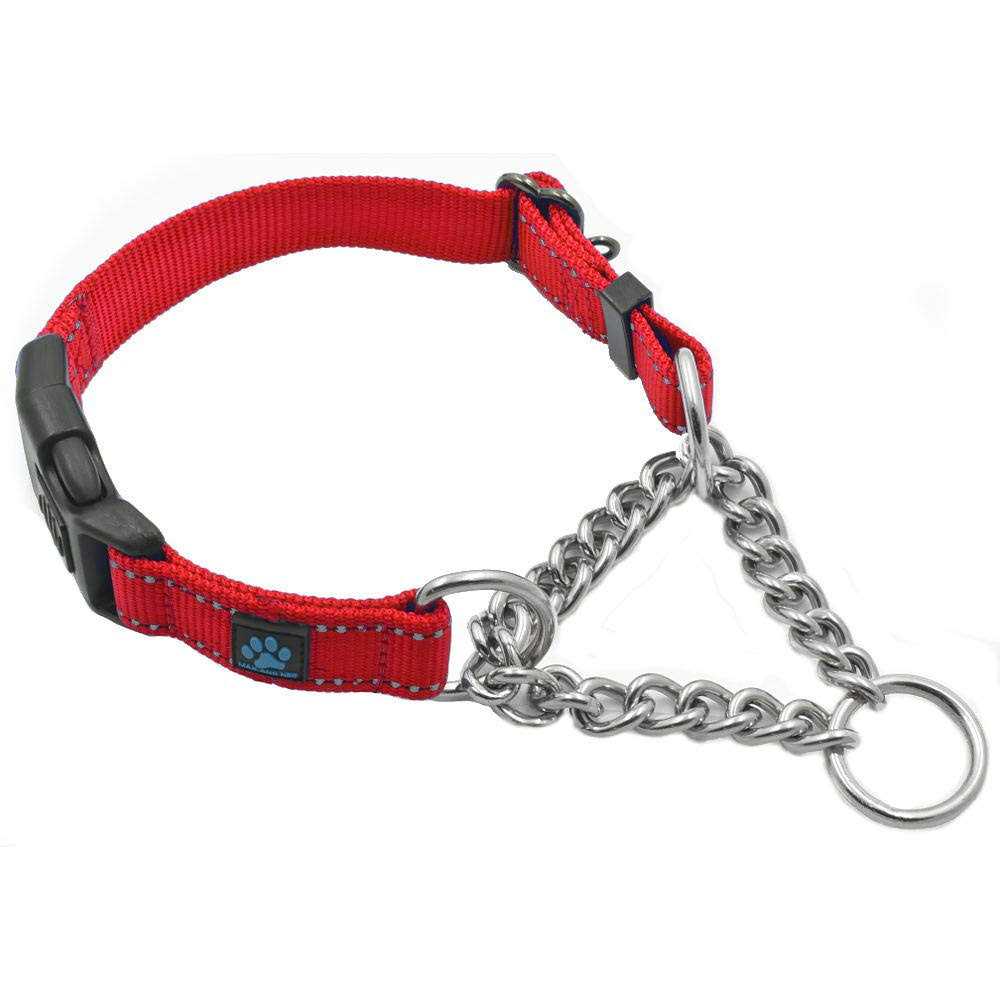 Alternative view of Max and Neo Stainless Steel Chain Martingale Collar We Donate a Collar to a Dog Rescue for Every Collar Sold