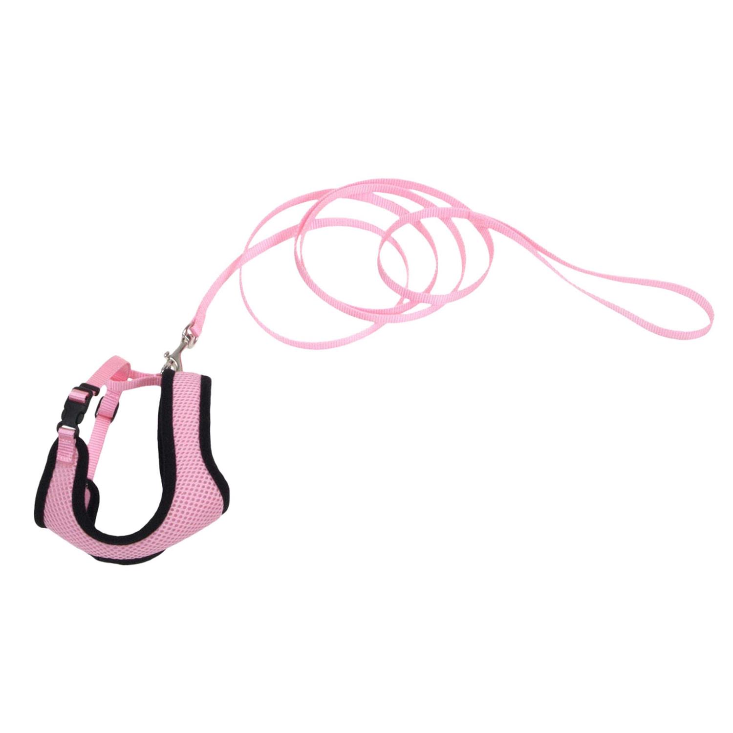 Comfort Soft Adjustable Cat Harness with 6' Leash