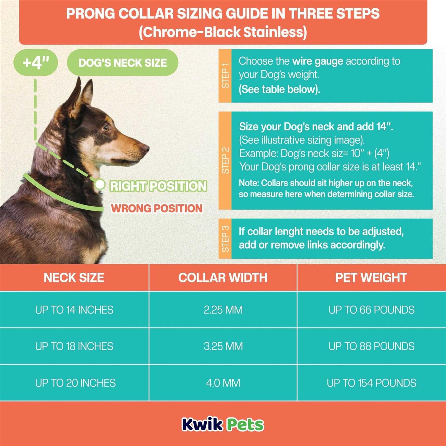 Alternative view of Herm Sprenger Ultra-Plus Training Dog Prong Collar with ClicLock, 14-in neck, 2.25-mm wide