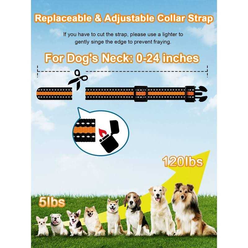 Alternative view of Bousnic Dog Shock Collar 2 Dogs 3300 ft Waterproof Training Collar for Dogs Large Medium Small with Rechargeable Remote
