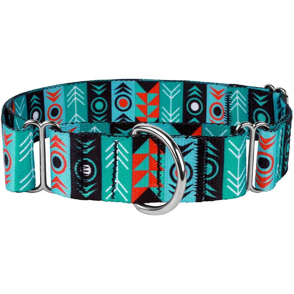 Alternative view of Collardirect Martingale Dog Collar Nylon Safety Training Tribal Pattern Adjustable Heavy Duty Collars for Dogs Medium Large