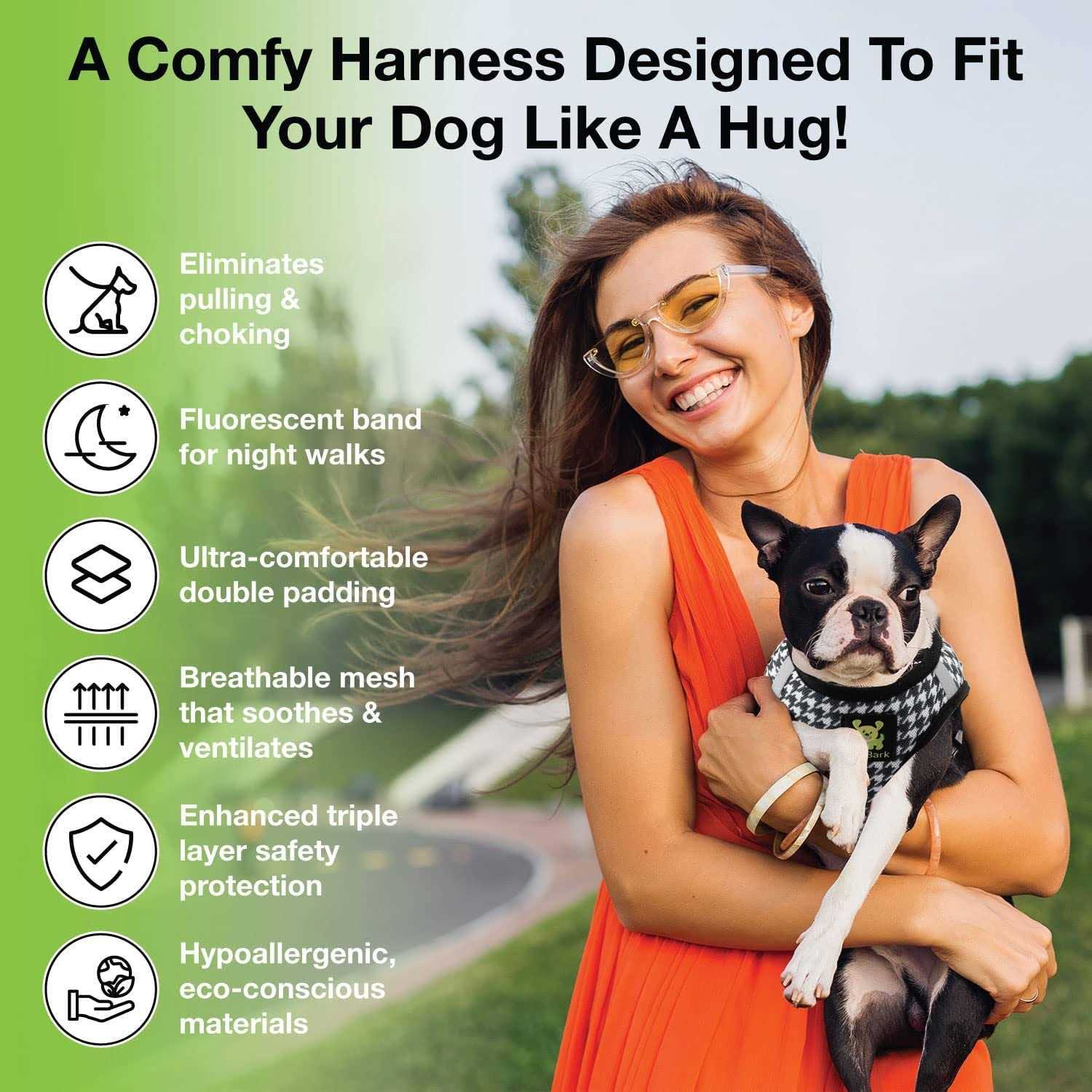 Alternative view of EcoBark Step in Dog Harness Soft Mesh Dog Harnesses and Small Dogs Eco-Friendly