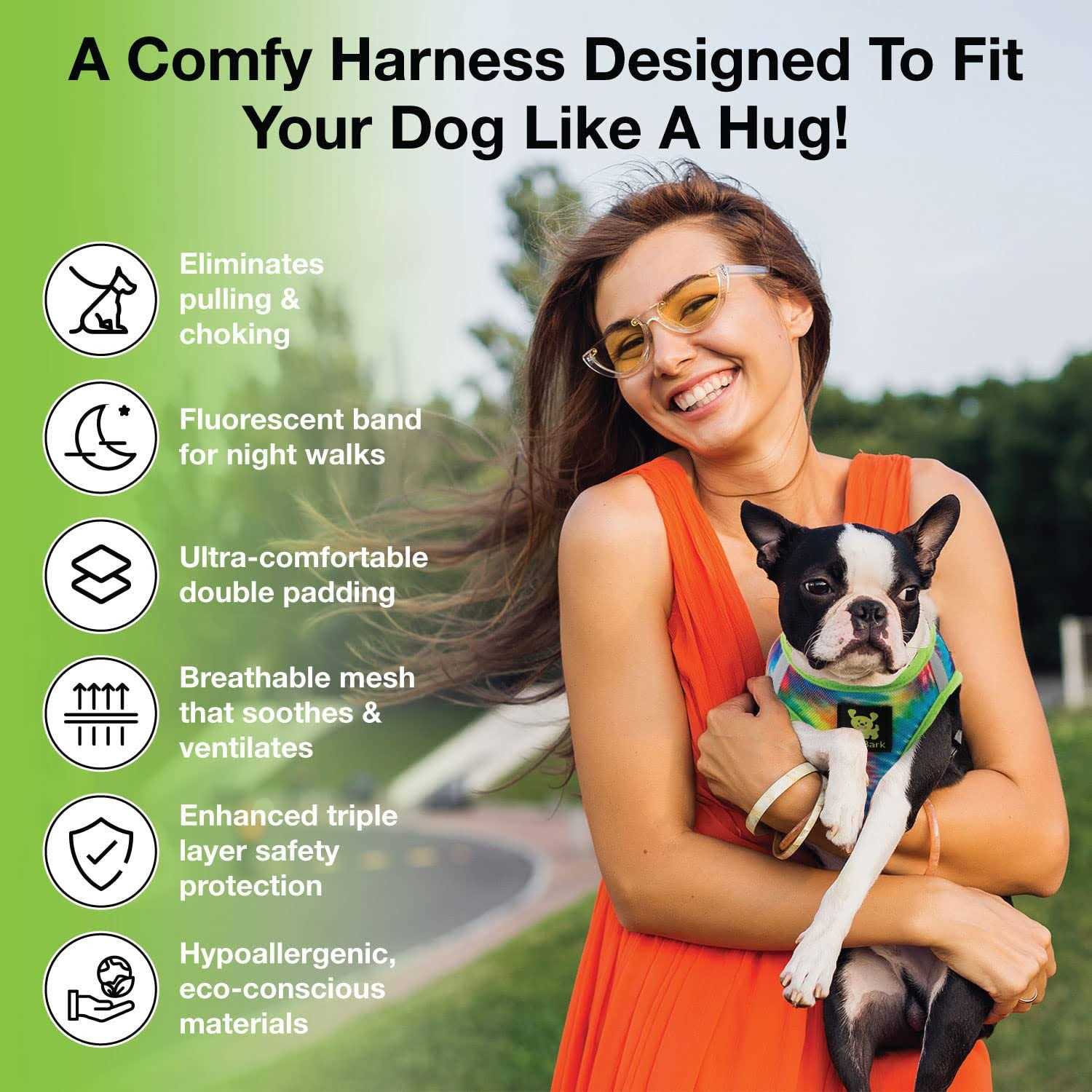 Alternative view of EcoBark Step in Dog Harness Soft Mesh Dog Harnesses and Small Dogs Eco-Friendly