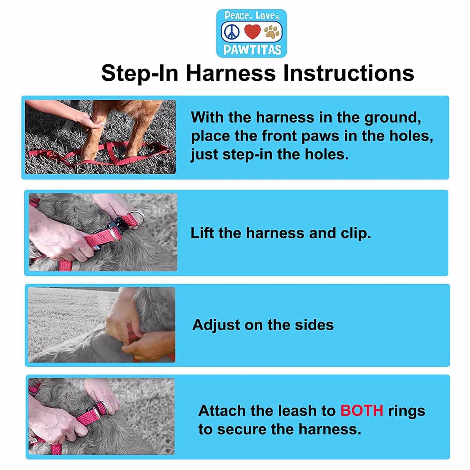Alternative view of Pawtitas Step-in Reflective Puppy / Dog Harness