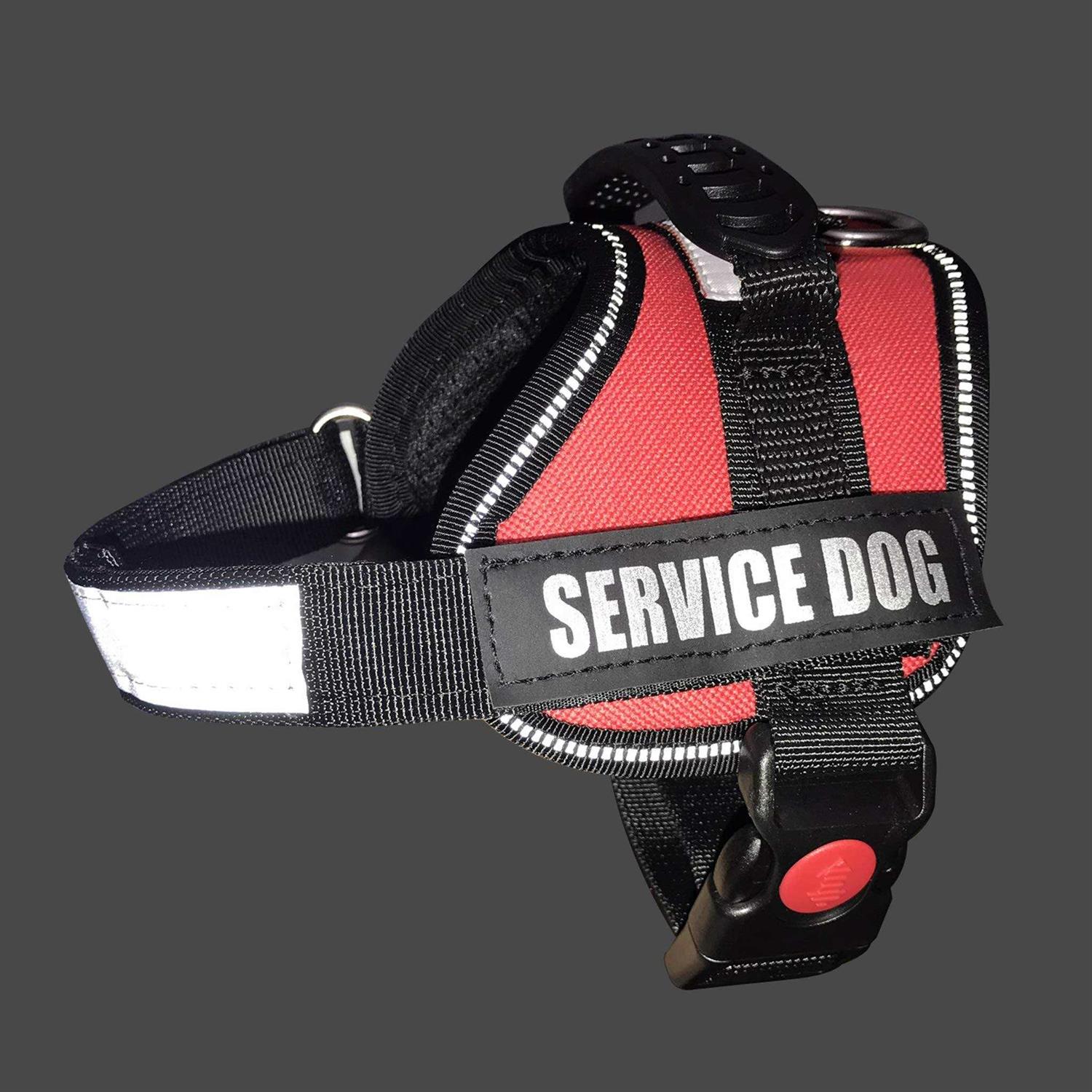 Alternative view of Albcorp Service Dog Vest Harness Reflective Woven Polyester Nylon