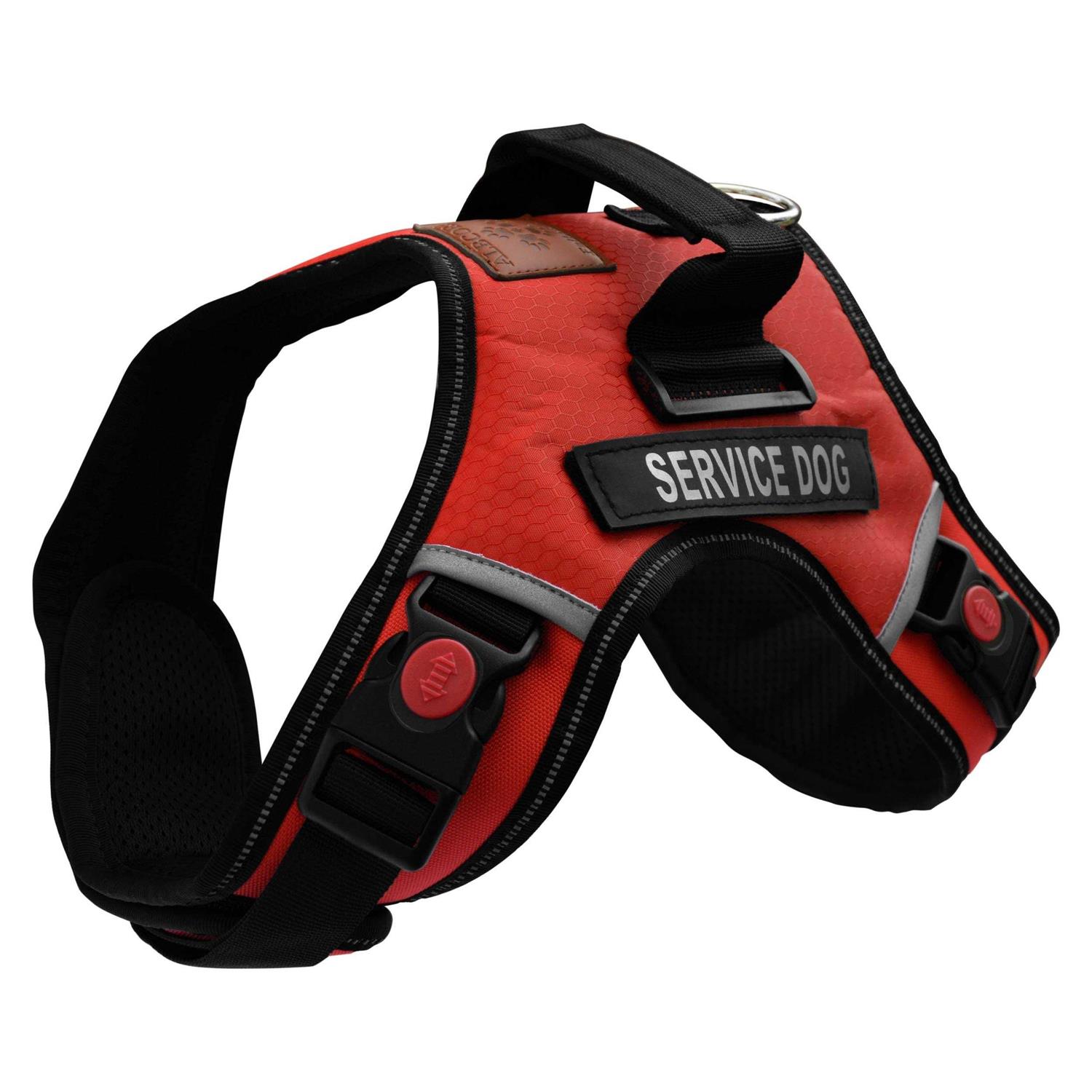 Albcorp Service Dog Vest Harness Reflective Woven Polyester Nylon