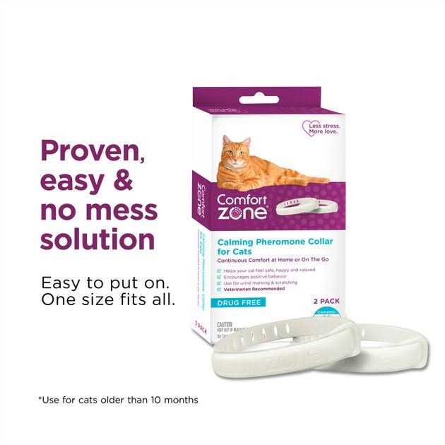 Alternative view of Comfort Zone 2 Pack Cat Calming Pheromone Collar for Cats De-Stress Your Cat
