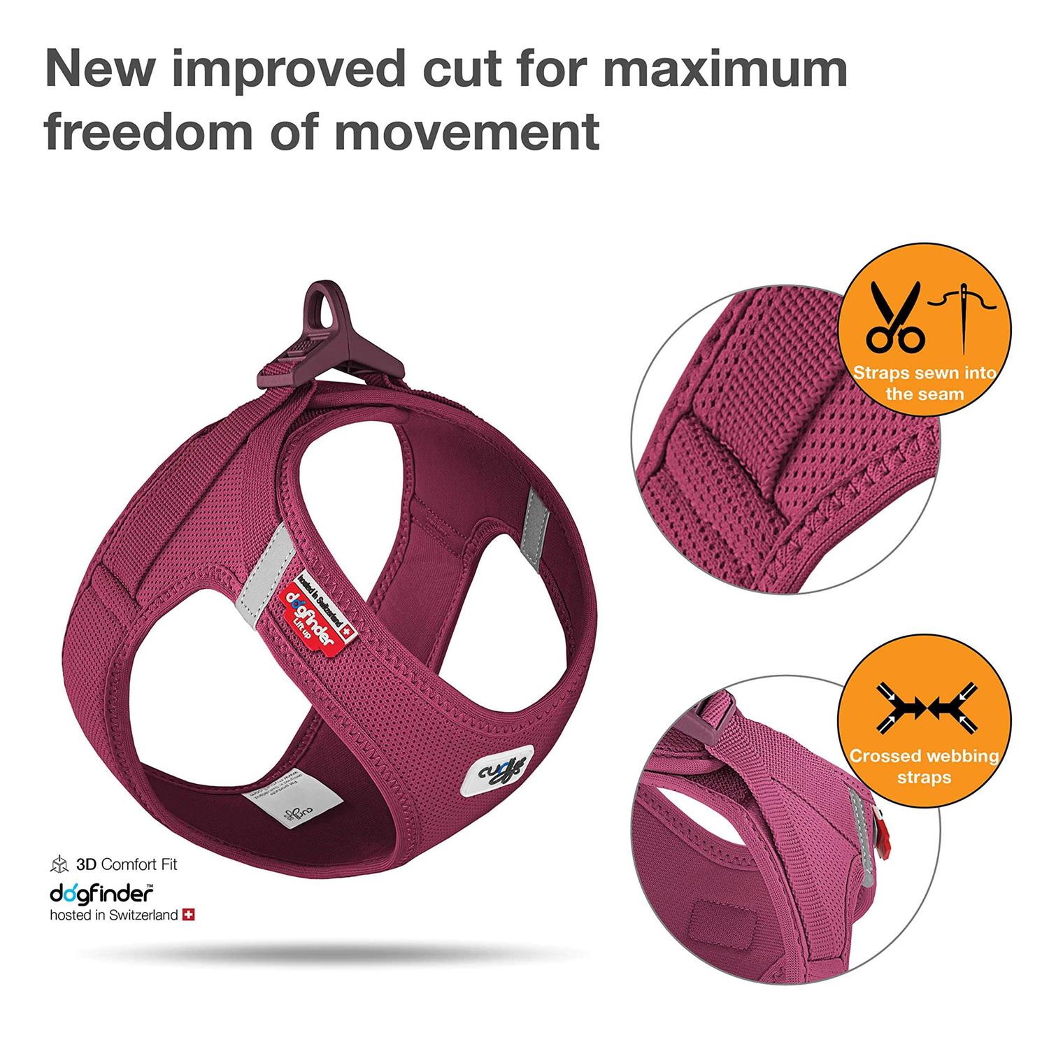 Alternative view of Curli Clasp Air-Mesh Vest Dog Harness
