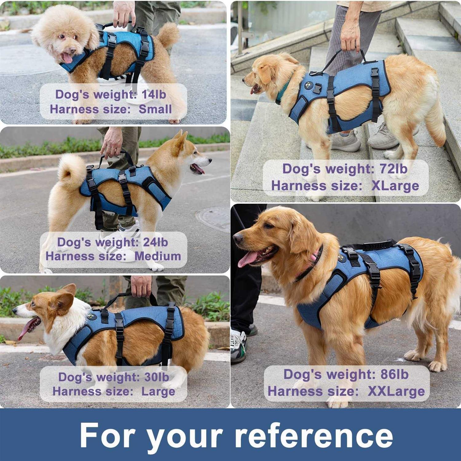 Alternative view of Coodeo Dog Lift Harness Support & Recovery Sling Pet Rehabilitation Lifts Vest Adjustable Breathable Straps for Old