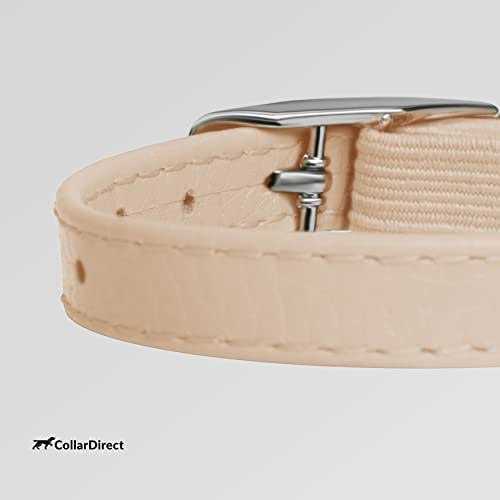 Alternative view of CollarDirect Leather Cat Collar with Bell Kitten Collar, Small and Big Cat Collar for Boy Cats