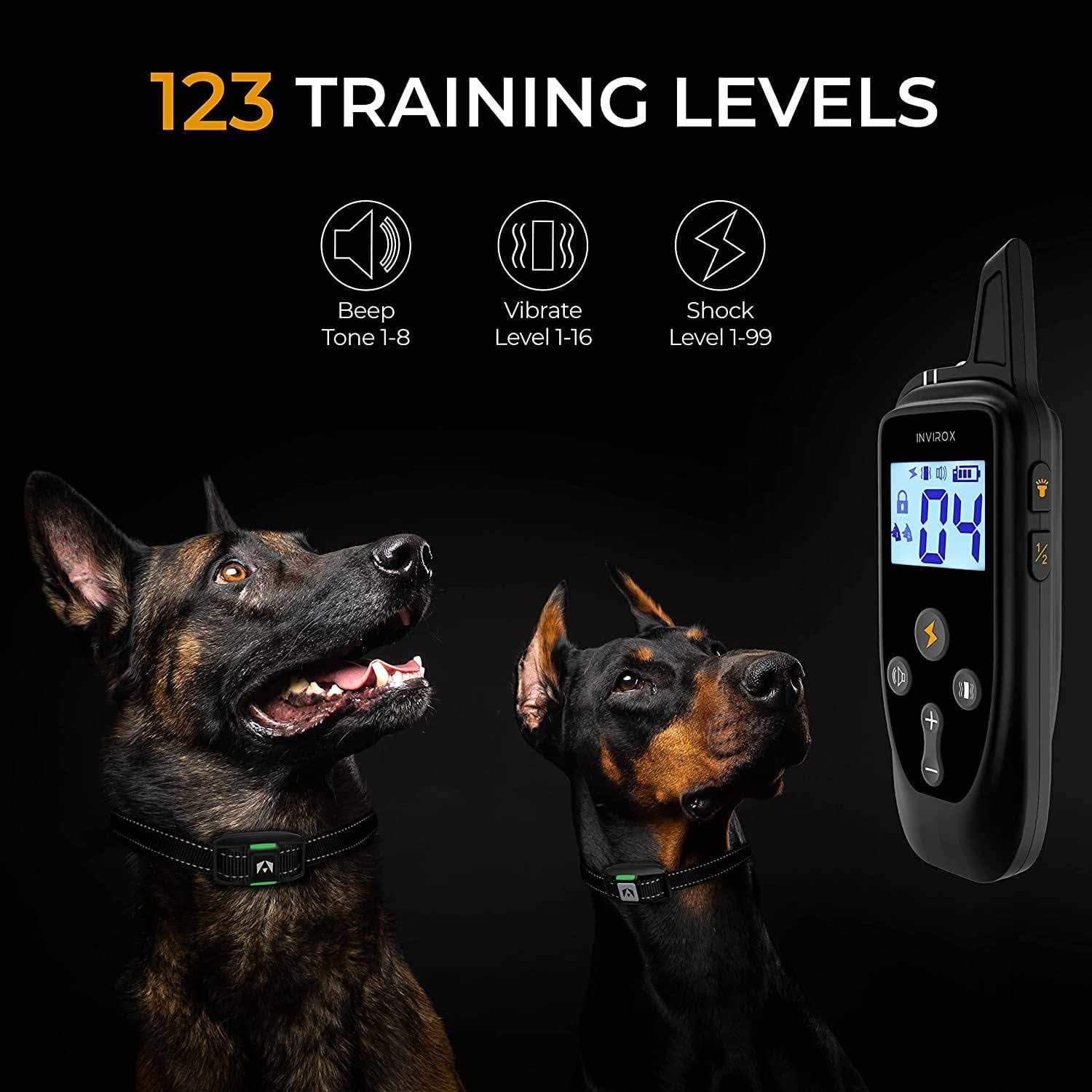 Alternative view of INVIROX X2 Dog Shock Collar For Large Dogs 123 Levels Dog Training Collar 1100Yards Range