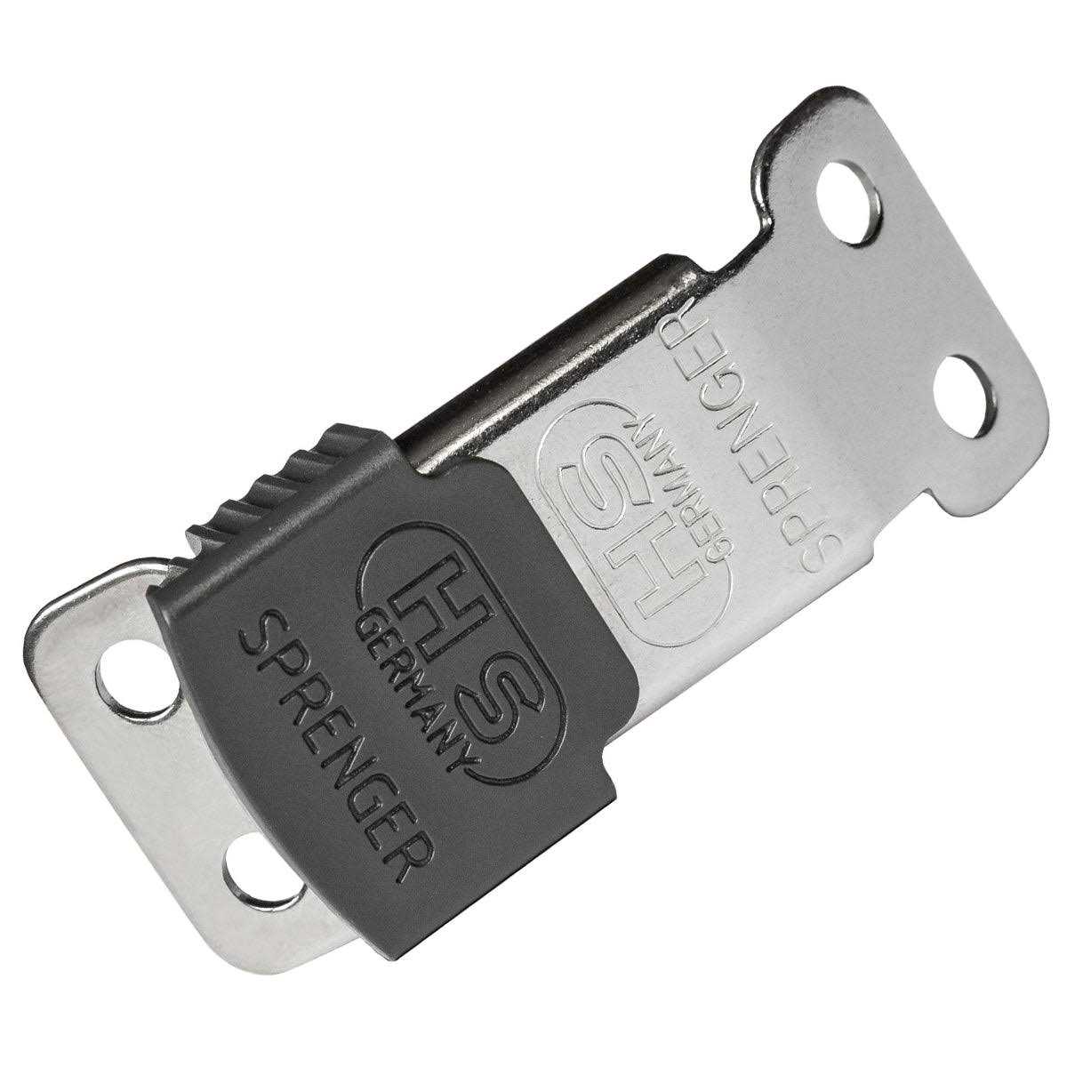 Herm Sprenger ClicLock Fastener Stainless Steel Buckle for Prong Dog Training Collar & Quick Release with Easy Buckle for Medium Large Dogs
