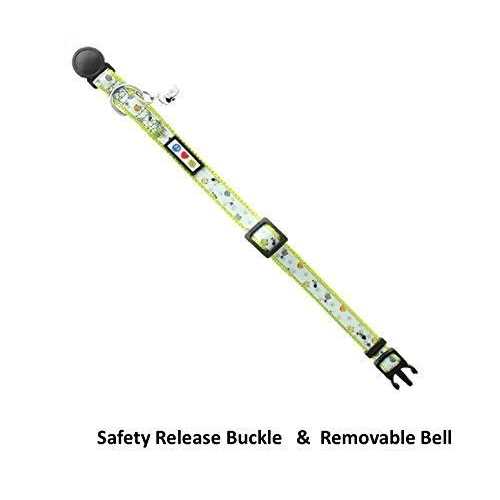 Alternative view of Pawtitas Cat Collar with Safety Buckle and Removable Bell Cat Collar Kitten Collar