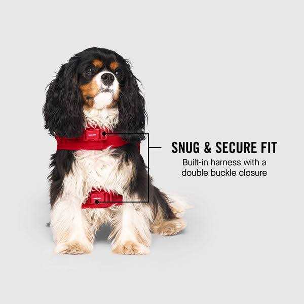 Alternative view of Canada Pooch Harness Puffer Black