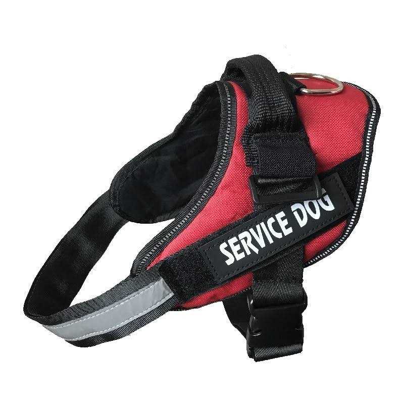 Alternative view of Industrial Puppy Service Dog Vest with Hook and Loop Straps and Detachable Backpacks Harnesses in 7 Sizes from XXS to XXL