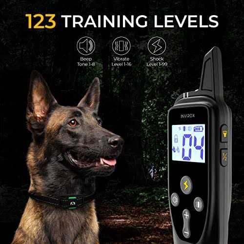 Alternative view of INVIROX Dog Shock Collar for Large Dogs 123 Levels Dog Training Collar
