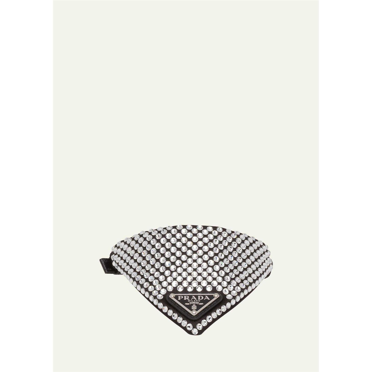 Alternative view of Prada Crystal-Studded Satin Pet Collar