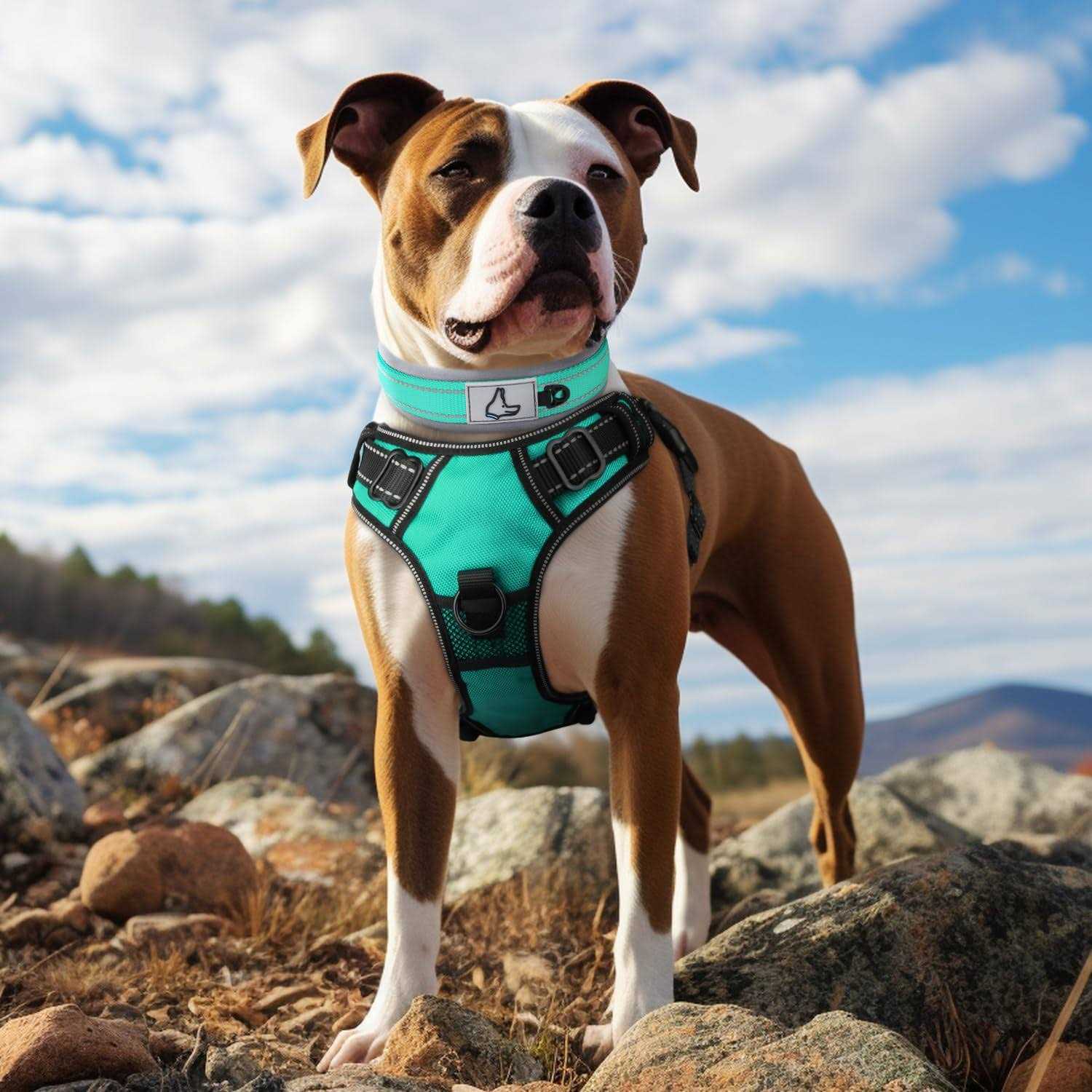 Alternative view of Joytale Reflective Dog Collar,Soft Neoprene Padded Breathable Nylon Pet Collar Adjustable Dogs