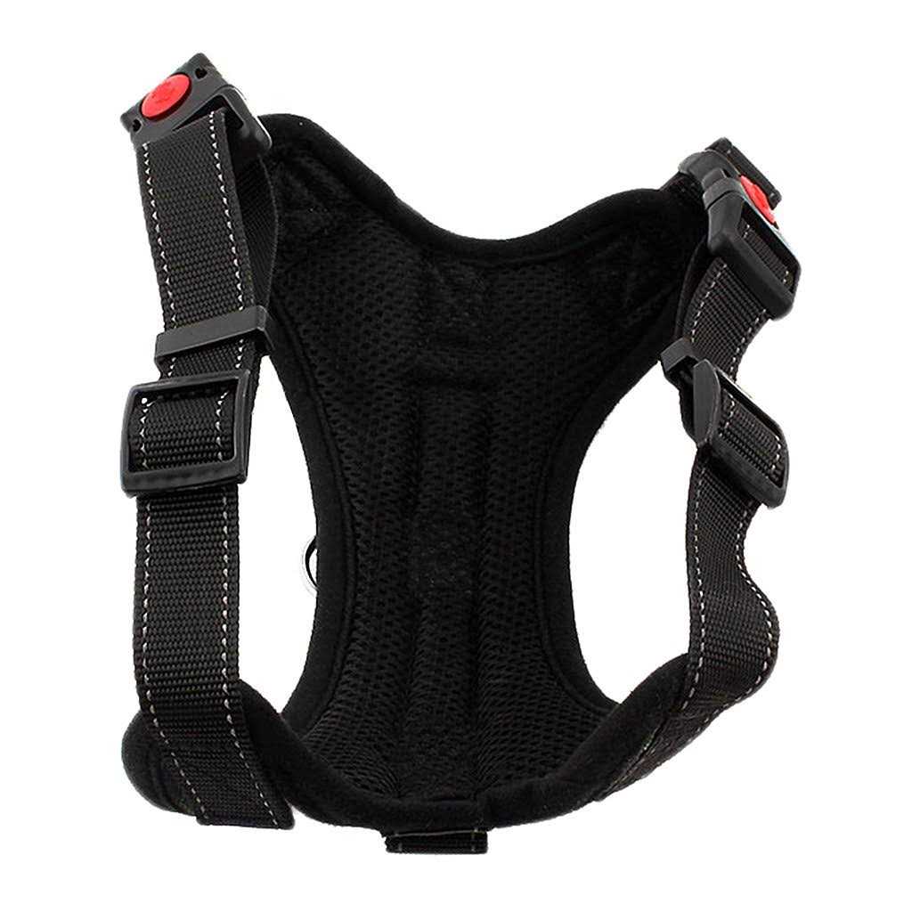 Alternative view of FakeFace Heavy Duty Adjustable Pet Puppy Dog Safety Harness with Leash Lead Set Reflective No-Pull Breathable Padded Dog Leash Collar Chest Harness Vest