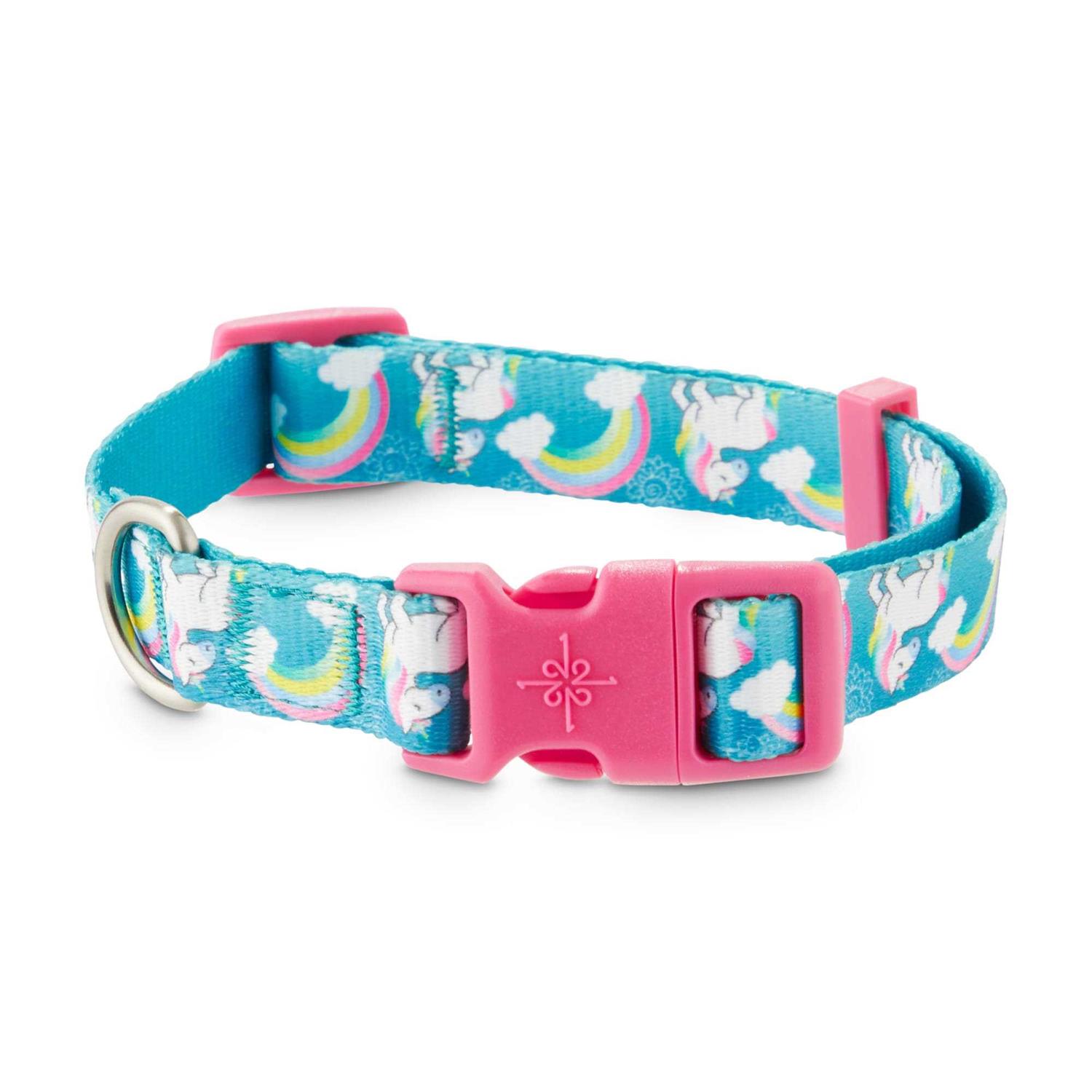 Youly The Happy-Go-Lucky Rainbows and Unicorns Dog Collar