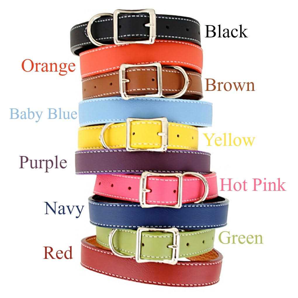 Auburn Leather Dog Collar