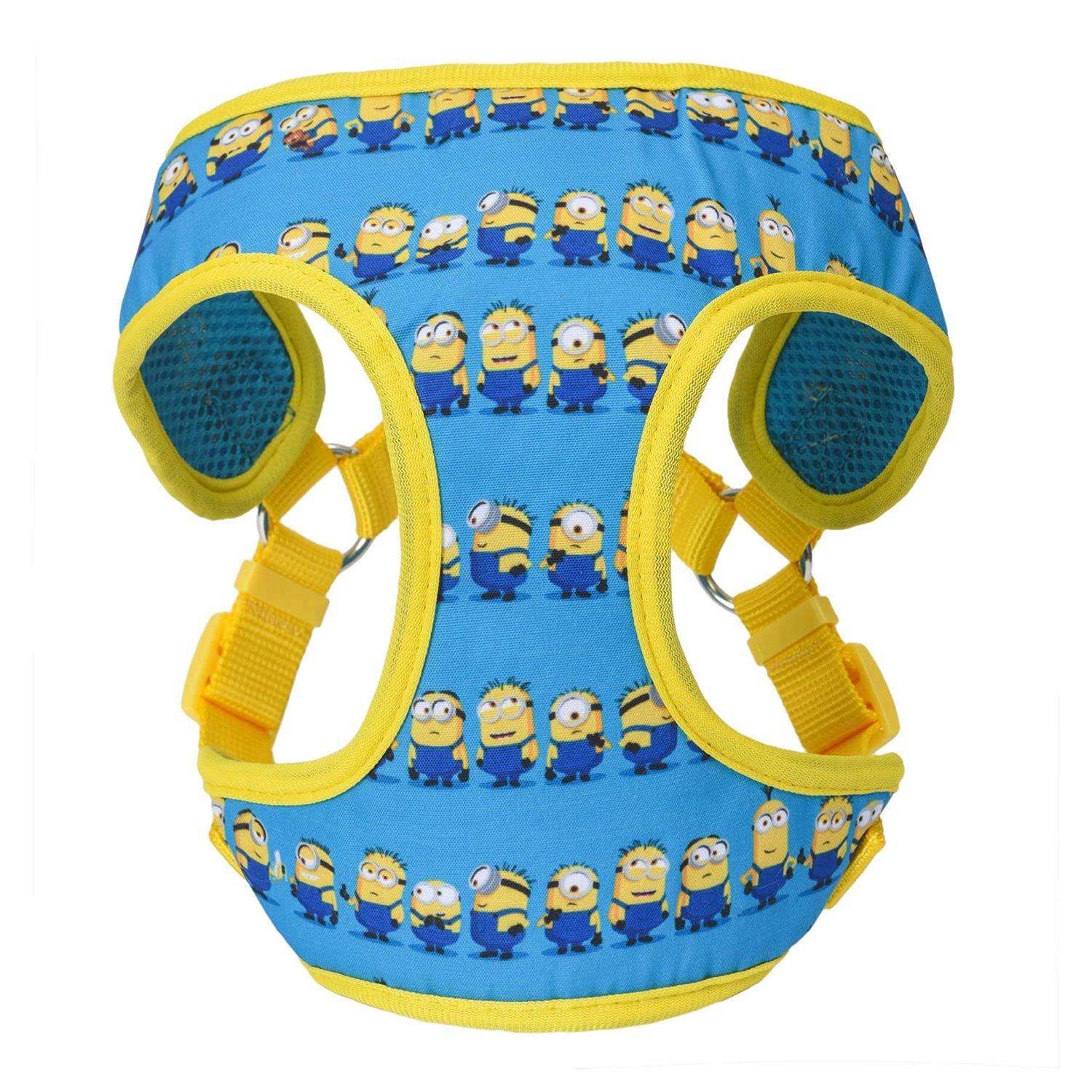 Minions Dog Harness Blue Minions in a Row Comfortable Mesh No-Pull Dog Harness