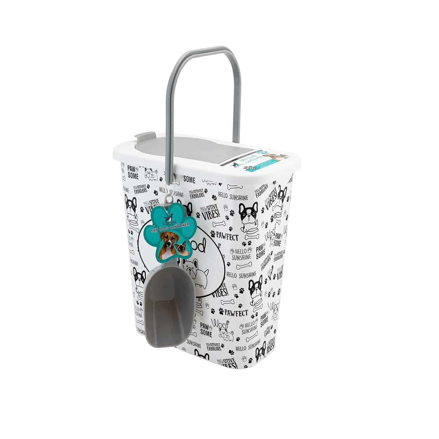 Pounce + Fetch 3 Gallon Dry Food Container with Scooper